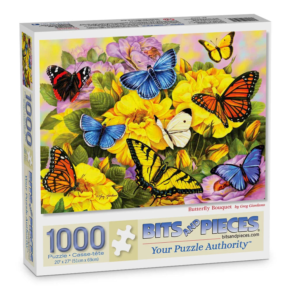 Butterfly Bouquet Jigsaw Puzzle | Bits and Pieces Butterfly Bouquet Jigsaw Puzzle | Bits and Pieces
