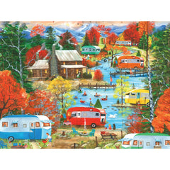 Campers At The Lake Jigsaw Puzzle | Bits and Pieces
