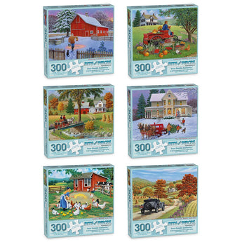 Set of 6 John Sloane Jigsaw Puzzles