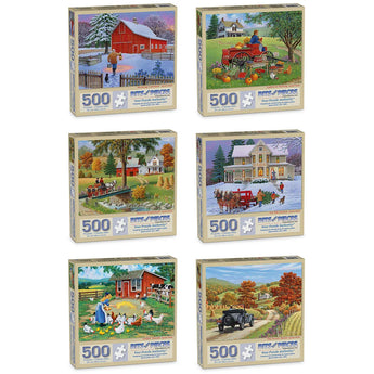 Set of 6 John Sloane Jigsaw Puzzles