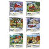 Set of 6 John Sloane Jigsaw Puzzles
