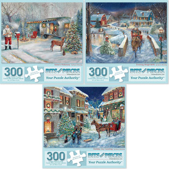 Set of 3 Cozy Classics Puzzles by Ruane Manning