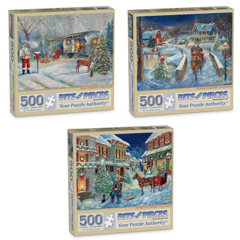 Set of 3 Cozy Classics Puzzles by Ruane Manning