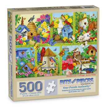 Birdhouse Collage Jigsaw Puzzle