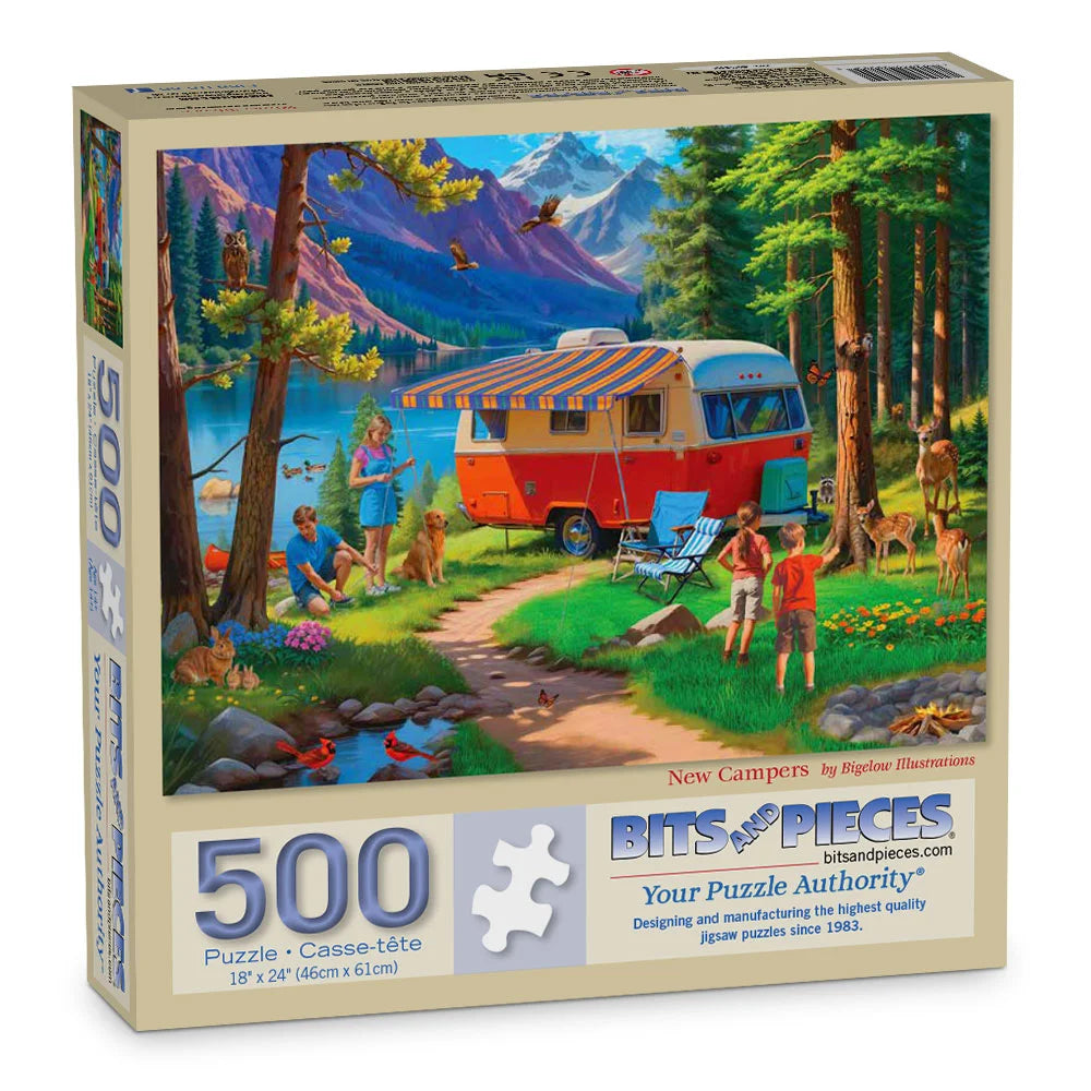 Smart Move 500 Piece Jigsaw Puzzle - The Camping Collection By Artist Trai Hiscock
