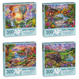 Set of 4 Steve Sundram Jigsaw Puzzles