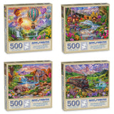 Set of 4 Steve Sundram Jigsaw Puzzles