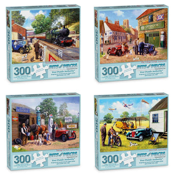 Set of 4 Kevin Walsh Jigsaw Puzzles