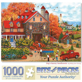 Pegs Sunny Sunflowers jigsaw puzzle