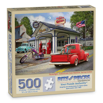 Nostalgic American Gas Station jigsaw puzzle