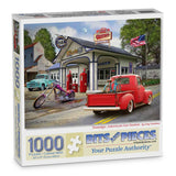 Nostalgic American Gas Station jigsaw puzzle