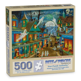 Haunted Halloween Village Jigsaw Puzzle