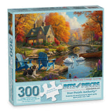 Autumn By The Cozy Cottage Jigsaw Puzzle