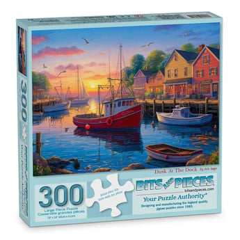 Dusk At The Dock Jigsaw Puzzle