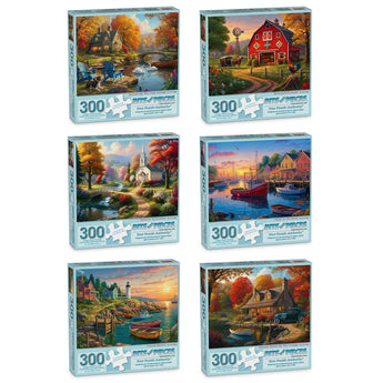 Set of 6 Iris Sage Jigsaw Puzzles