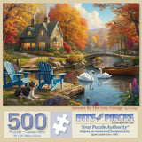 Autumn By The Cozy Cottage Jigsaw Puzzle
