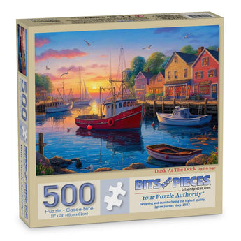 Dusk At The Dock Jigsaw Puzzle