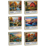 Set of 6 Iris Sage Jigsaw Puzzles