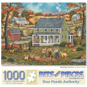Raking Leaves Jigsaw Puzzle