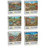 Set of 6 Bonnie White Jigsaw Puzzles