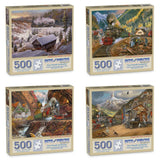Set of 4 Ted Blaylock Jigsaw Puzzles