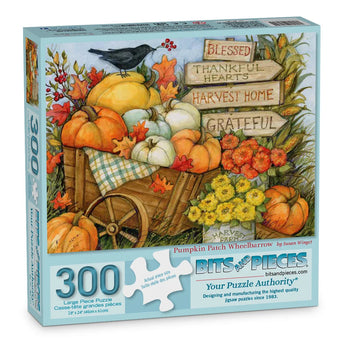 Pumpkin Patch Wheelbarrow Jigsaw Puzzle