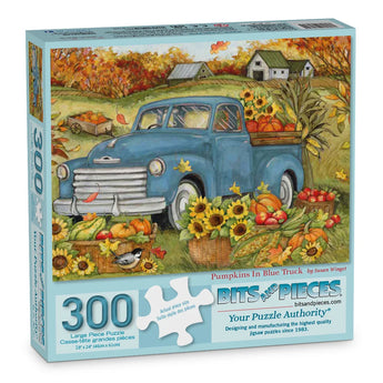 Pumpkins In Blue Truck Jigsaw Puzzle