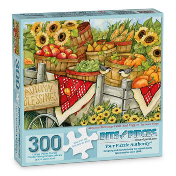 Autumn Blessings Fruit And Veggies Jigsaw Puzzle