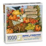 Pumpkin Patch Wheelbarrow Jigsaw Puzzle