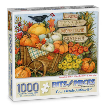 Pumpkin Patch Wheelbarrow Jigsaw Puzzle