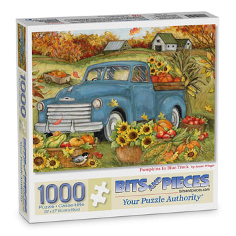 Pumpkins In Blue Truck Jigsaw Puzzle