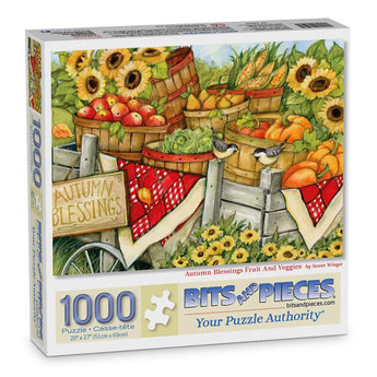 Autumn Blessings Fruit And Veggies Jigsaw Puzzle