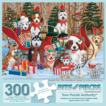 Ready For The Reindeer Santa Jigsaw Puzzle