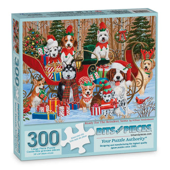 Ready For The Reindeer Santa Jigsaw Puzzle