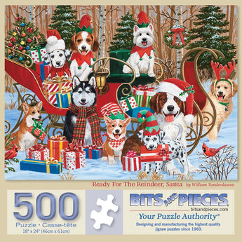 Ready For The Reindeer Santa Jigsaw Puzzle