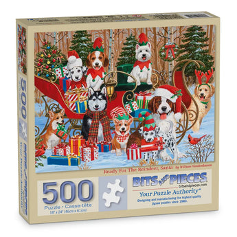 Ready For The Reindeer Santa Jigsaw Puzzle