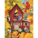 Fall Barn Birds Jigsaw Puzzle