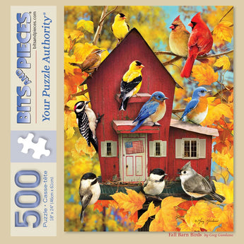 Fall Barn Birds Jigsaw Puzzle