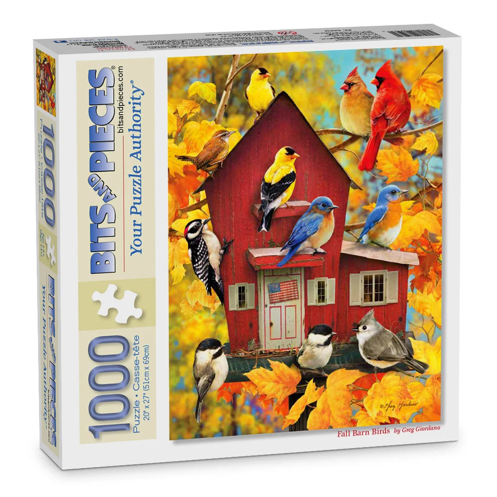 Bits And Pieces 1000 Piece Jigsaw Puzzle - Birds On The Porch Steps By Greg Giordano