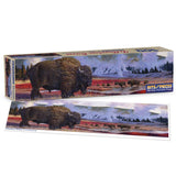 Yellowstone Bison Panoramic Jigsaw Puzzle