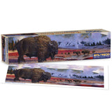 Yellowstone Bison Panoramic Jigsaw Puzzle