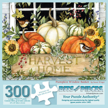 Pumpkin Window Basket Jigsaw Puzzle