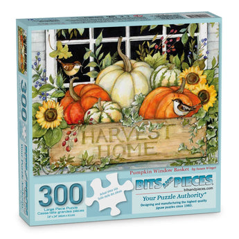 Pumpkin Window Basket Jigsaw Puzzle