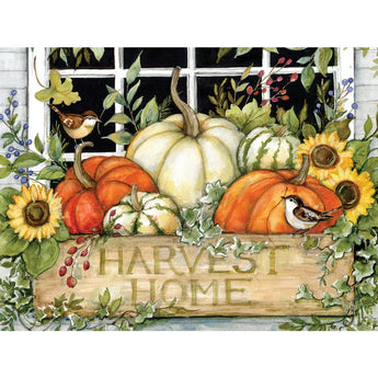 Pumpkin Window Basket Jigsaw Puzzle