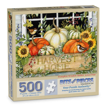 Pumpkin Window Basket Jigsaw Puzzle