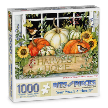 Pumpkin Window Basket Jigsaw Puzzle