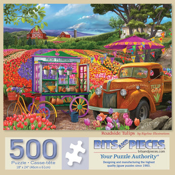 ぴくるすページ Roadside Tulips Jigsaw Puzzle | Bits and Pieces