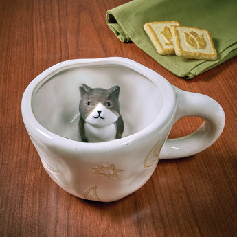 Peek-a-Boo Cat Mug