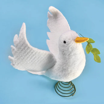 Felt Peace Dove Tree Topper