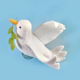 Felt Peace Dove Tree Topper